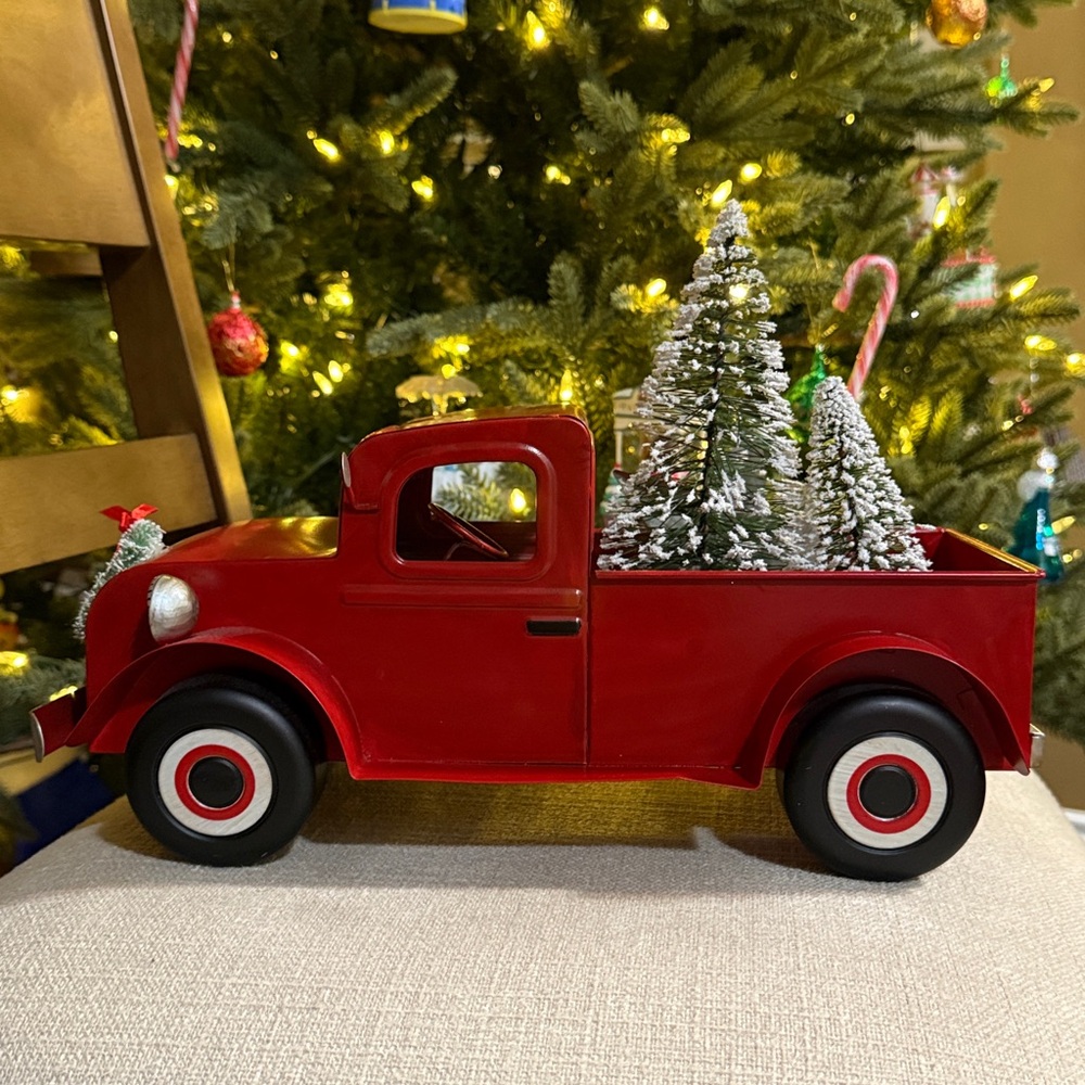 Target Christmas Wondershop Metal Red Large Pickup Truck Decoration - Picture 4 of 8